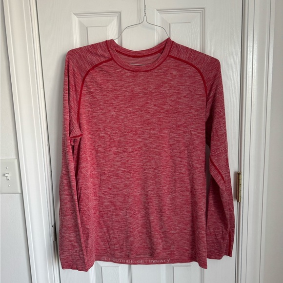 Lululemon Men's Red Athletic Long Sleeve Shirt - Picture 3 of 9